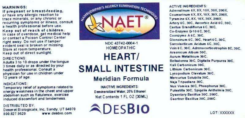 Heart Small Intestine Meridian Formula